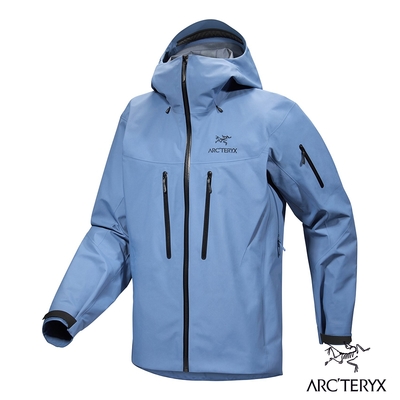 Arcteryx 始祖鳥 男 Alpha SV 防水外套 石洗藍