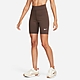 Nike 短褲 High-Waisted 8吋 Biker Shorts 女款 棕 緊身褲 高腰 單車褲 吸汗 DV7798-237 product thumbnail 1