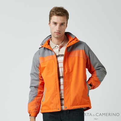 【ROBERTA諾貝達】 秋冬男裝 內裡刷毛 溫暖帥氣有型的夾克 橘