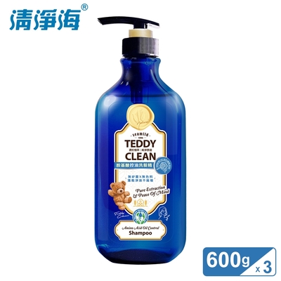 清淨海 Teddy Clean系列 胺基酸控油洗髮精 600g 3入