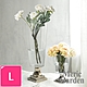 Meric Garden 北歐輕奢羅馬高腳鍍銀裝飾玻璃花瓶 L product thumbnail 1