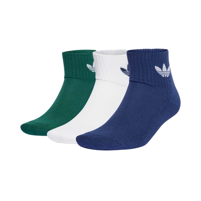 【Adidas 愛迪達】 MID ANKLE SCK 基本款短襪 男女 - IL5028