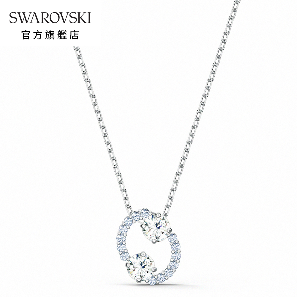 SWAROVSKI 施華洛世奇 Zodiac II 白金色巨蟹座鏈墜