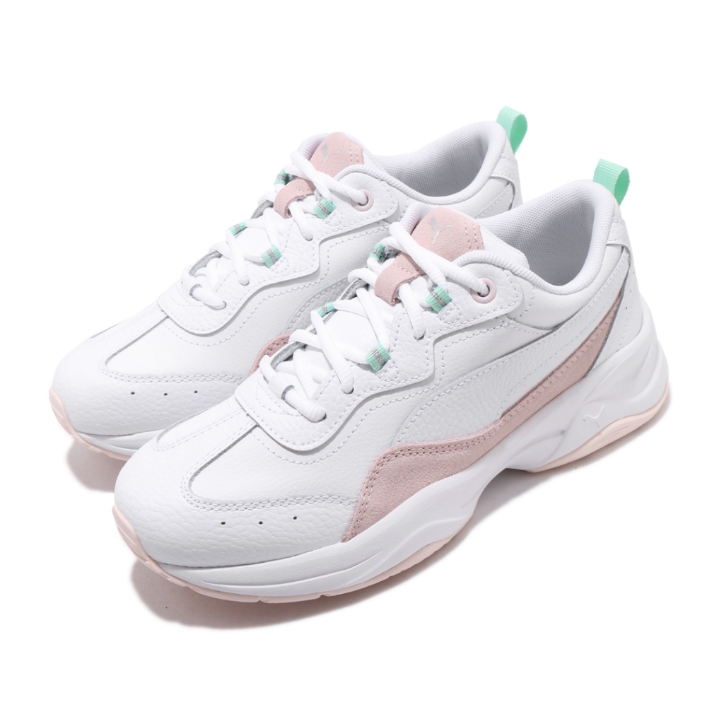 Puma 休閒鞋 Cilia Lux 運動 女鞋 輕量 舒適 避震 厚底 球鞋 穿搭 白 粉 37028209