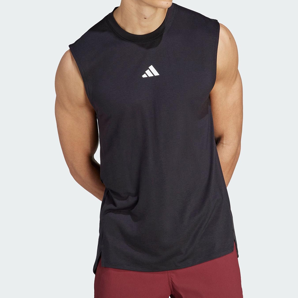 Adidas Power Tank 男款 黑色 修身 排汗 無袖 運動 健身 訓練 慢跑 路跑 背心 IQ1816