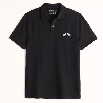 AF Abercrombie & Fitch A&F 短袖POLO 黑色 2462