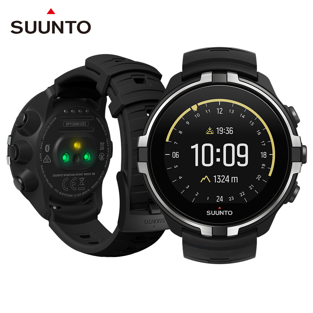 SUUNTO SpartanSportBaro彩色觸控戶外探險的腕式心率GPS腕錶-潛行黑