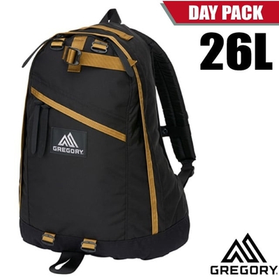 【GREGORY】DAY PACK 日用雙肩休閒後背包26L_65169-1051 黑/棕色