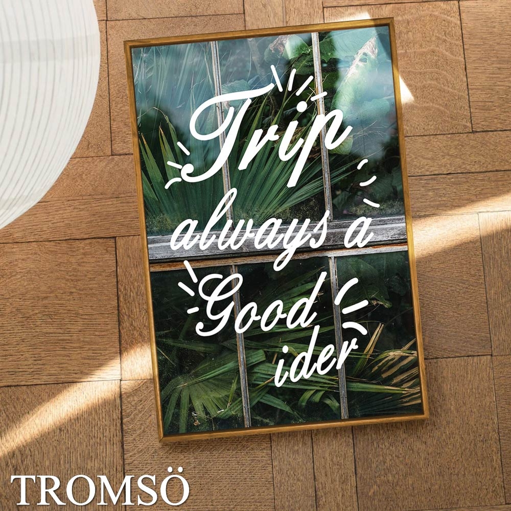 TROMSO北歐生活版畫有框畫-綠植米蘭WA211(40x60cm)
