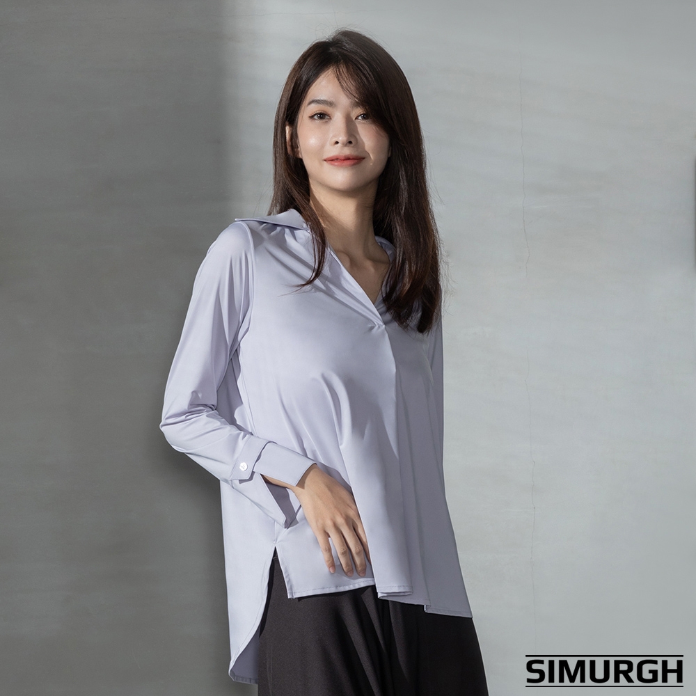 SIMURGH-V領綁袖設計襯衫(多色可選)