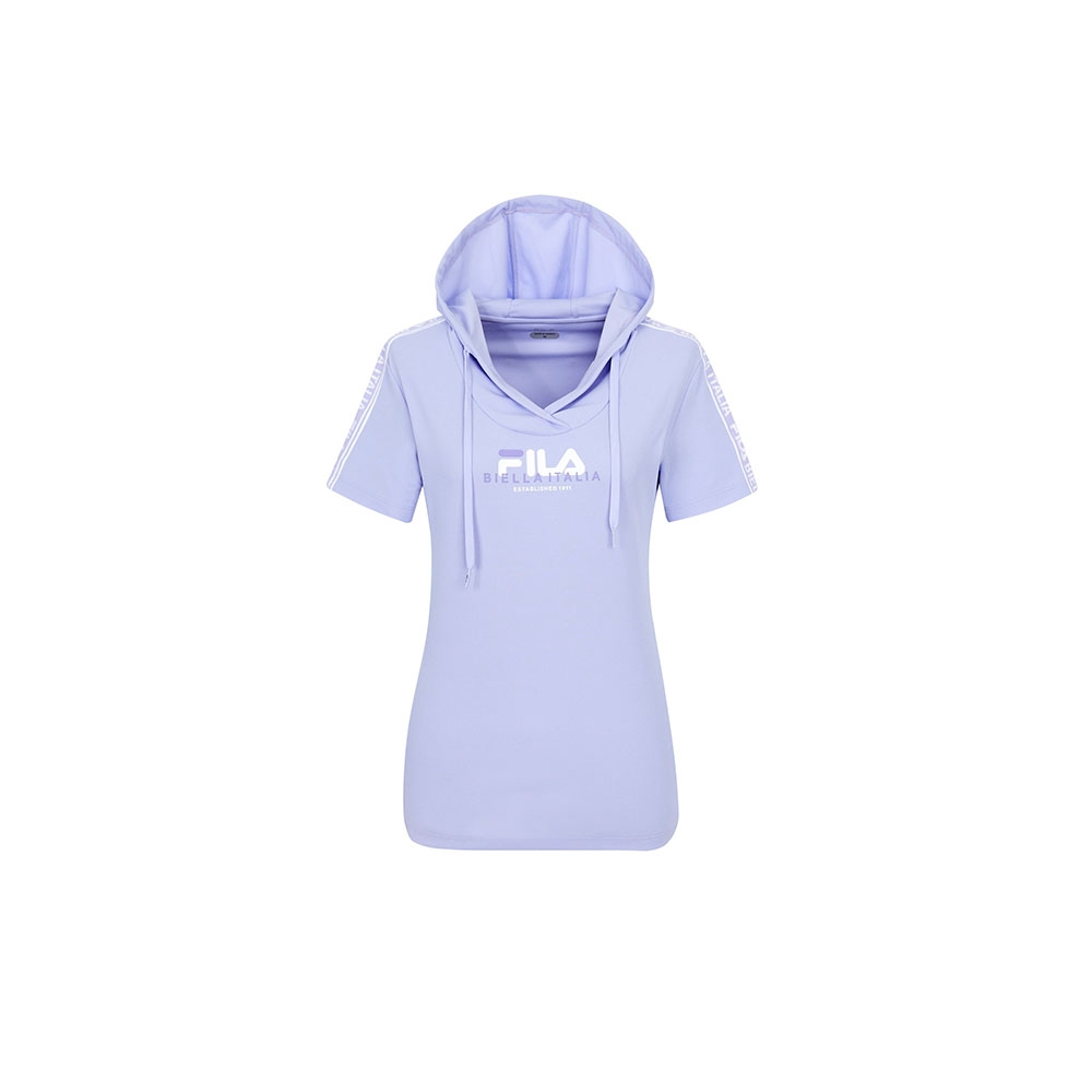 FILA 女抗UV吸濕排汗短袖T恤-紫色 5TEX-5312-PL