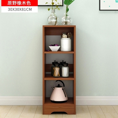 MINE 家居 多功能廚房收納櫃 廚具櫃 茶具櫃 三層款 30x30x81cm(廚房架/茶櫃/收納櫃/門櫃)