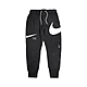 Nike 長褲 NSW Swoosh Pants 男款 運動休閒 抽繩褲頭 口袋 窄管 大勾 黑 白 DD6092-010 product thumbnail 1