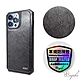 apbs iPhone 13 Pro 6.1吋浮雕感軍規防摔皮革磁吸手機殼-經典牛紋-微星 product thumbnail 1