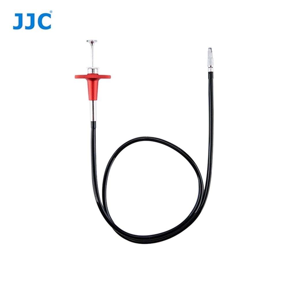 JJC撞針機械式快門線TCR-70R紅色(長70公分,自鎖式)頂針式機械式快門線