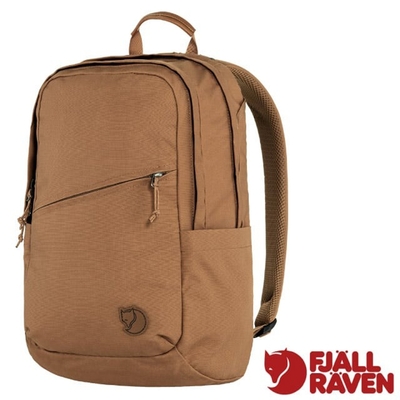 【Fjallraven 北極狐】 Räven 20L 多功能運動休閒後背包.電腦背包.雙肩書包_23344-228 卡其棕