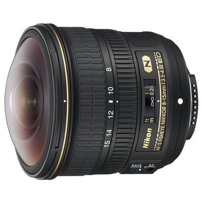 【Nikon 尼康】AF-S FISHEYE NIKKOR 8-15mm F3.5-4.5E ED 超廣角變焦鏡頭 *(中文平輸)