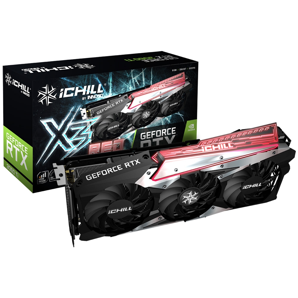 INNO3D 映眾 GeForce RTX 3060TI 8GB GDDR6 iChill X3 RED LHR  顯示卡