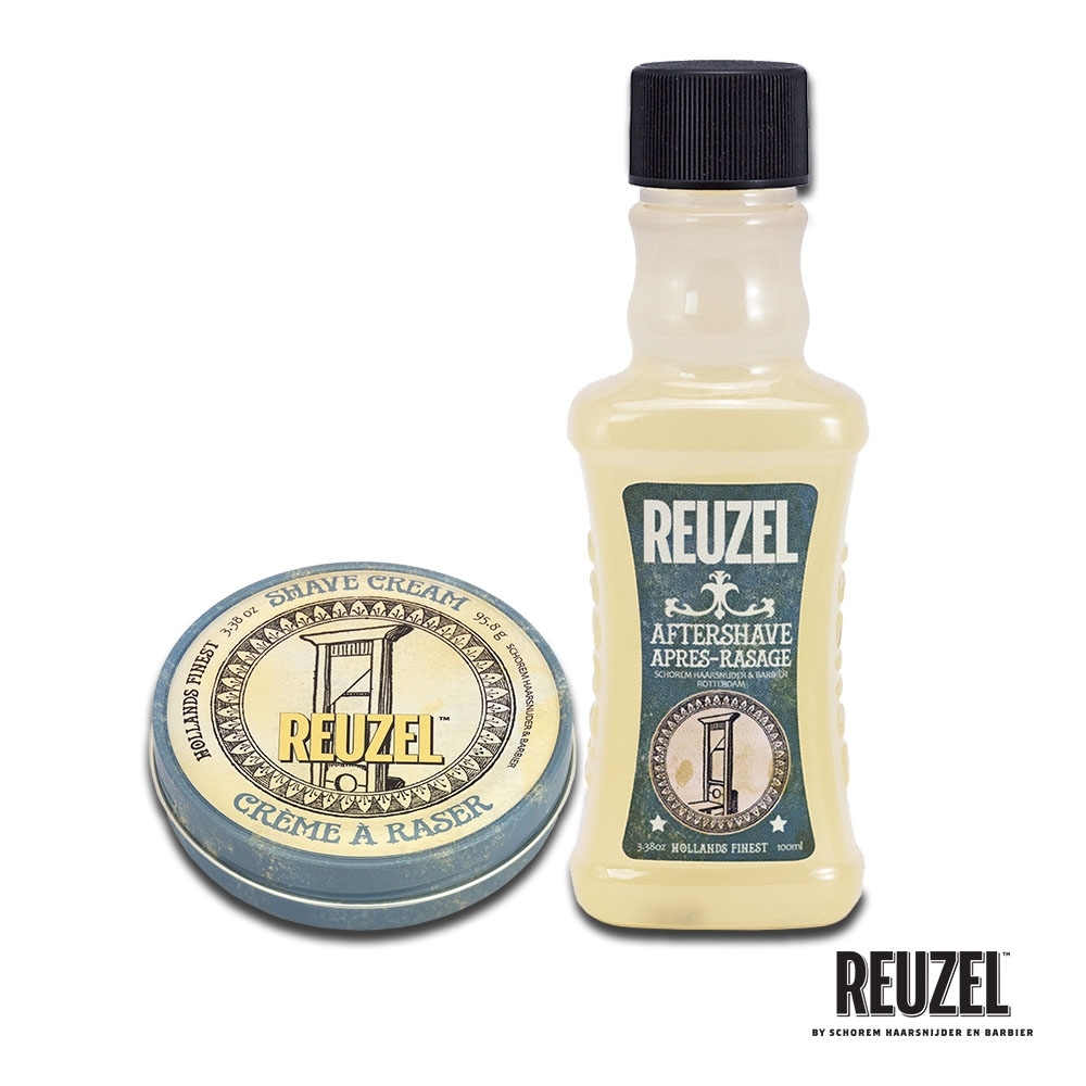 REUZEL鬍鬚清潔組 (清新舒爽刮鬍膏 95.8g-即期+保濕舒緩鬍後水100ml)