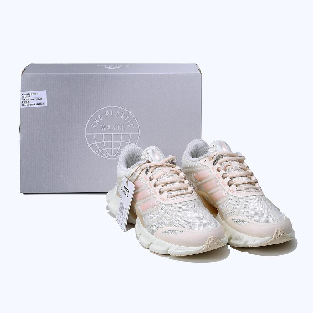 Adidas Climacool W [H01187] 女 慢跑鞋 運動 訓練 路跑 透氣 輕量 緩震 愛迪達 米 粉色