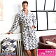 睡袍 極暖水貂絨男性睡袍(R80226-6灰藍格紋)蕾妮塔塔 product thumbnail 1