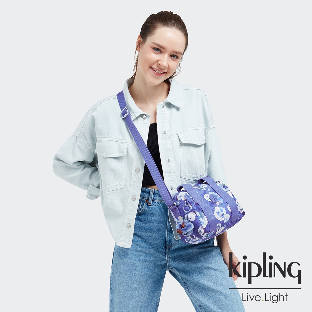 Kipling 氣質渲染印花側背包-IONA