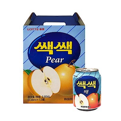 Lotte 樂天水梨汁(238mlx12罐)