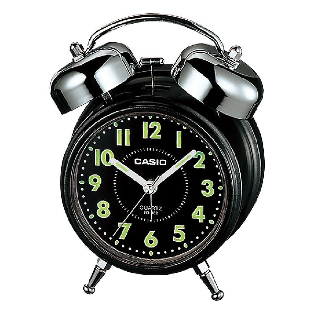 CASIO 雙響音指針鬧鐘(TQ-362-1A)黑面