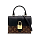 Louis Vuitton Locky BB Monogram帆布磁釦手提斜背二用包(M44141-黑) product thumbnail 1
