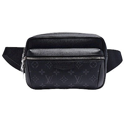 LV M30245 OUTDOOR系列Eclipse帆布牛皮飾邊拉鍊斜背/腰包