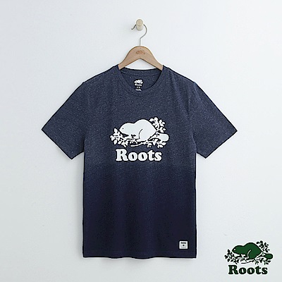 男裝Roots 漸層短袖T恤-藍