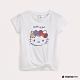 Hang Ten-童裝-Sanrio-Hello Kitty下擺扭結印花T恤-白 product thumbnail 1