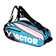 VICTOR 6支裝羽拍包-後背包 雙肩包 肩背包 裝備袋 球拍袋 羽球 勝利 BR9210CU 黑水藍白粉 product thumbnail 1