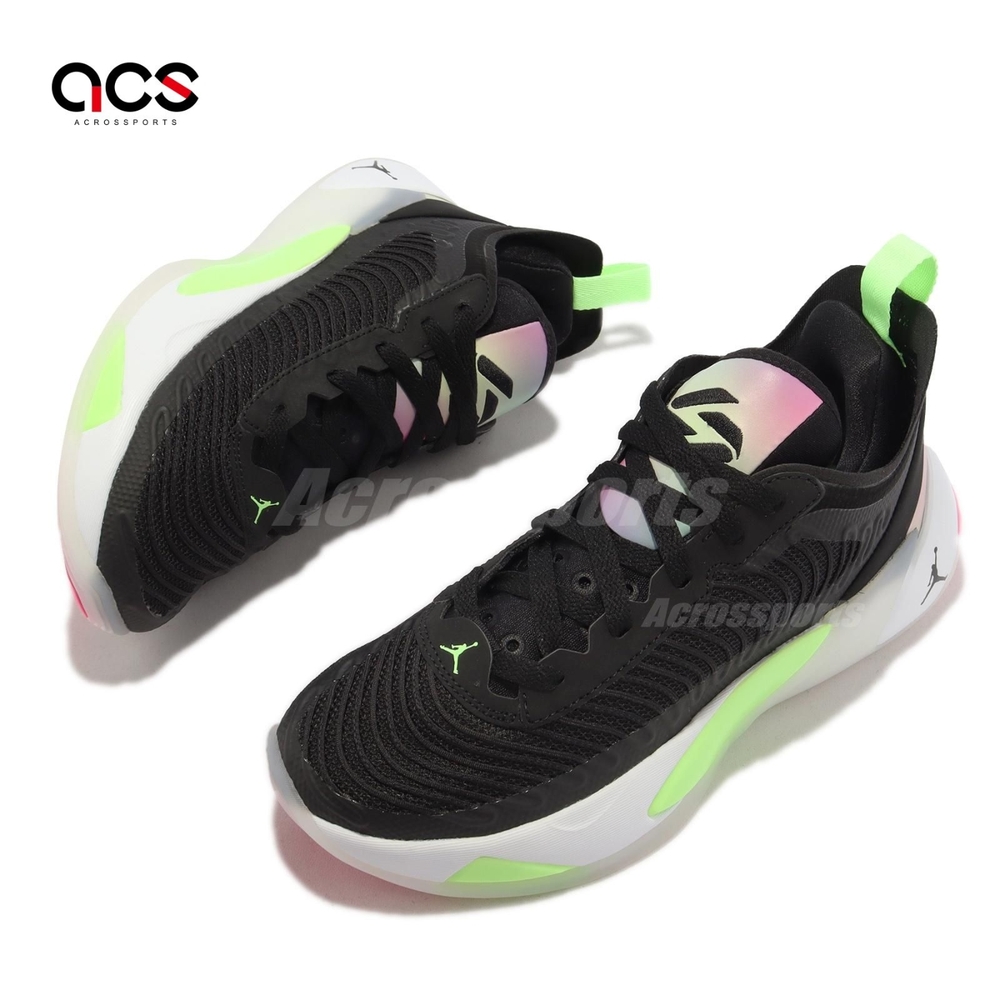 Nike 籃球鞋Jordan Luka 1 GS 大童鞋女鞋黑綠粉Black Lime Glow DQ6513