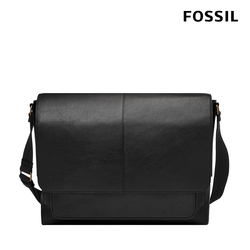 FOSSIL Kayden 真皮郵差包-黑色 SBG1327001