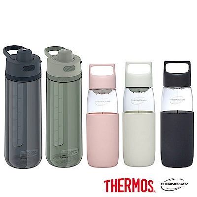 THERMOS膳魔師 輕水瓶710ml+凱菲 隨手瓶500ml