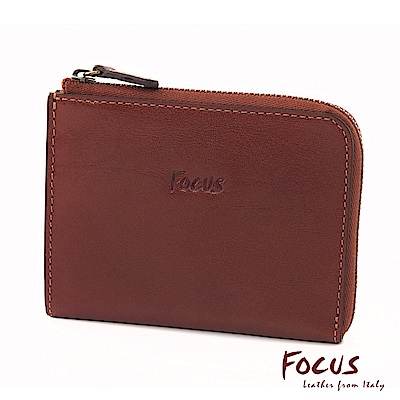 FOCUS經典原皮L型卡夾零錢包(FTA0089)