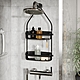 《Umbra》Flex吊掛式浴室雙層瀝水置物架(墨黑) | 浴室收納架 瓶罐置物架 product thumbnail 2