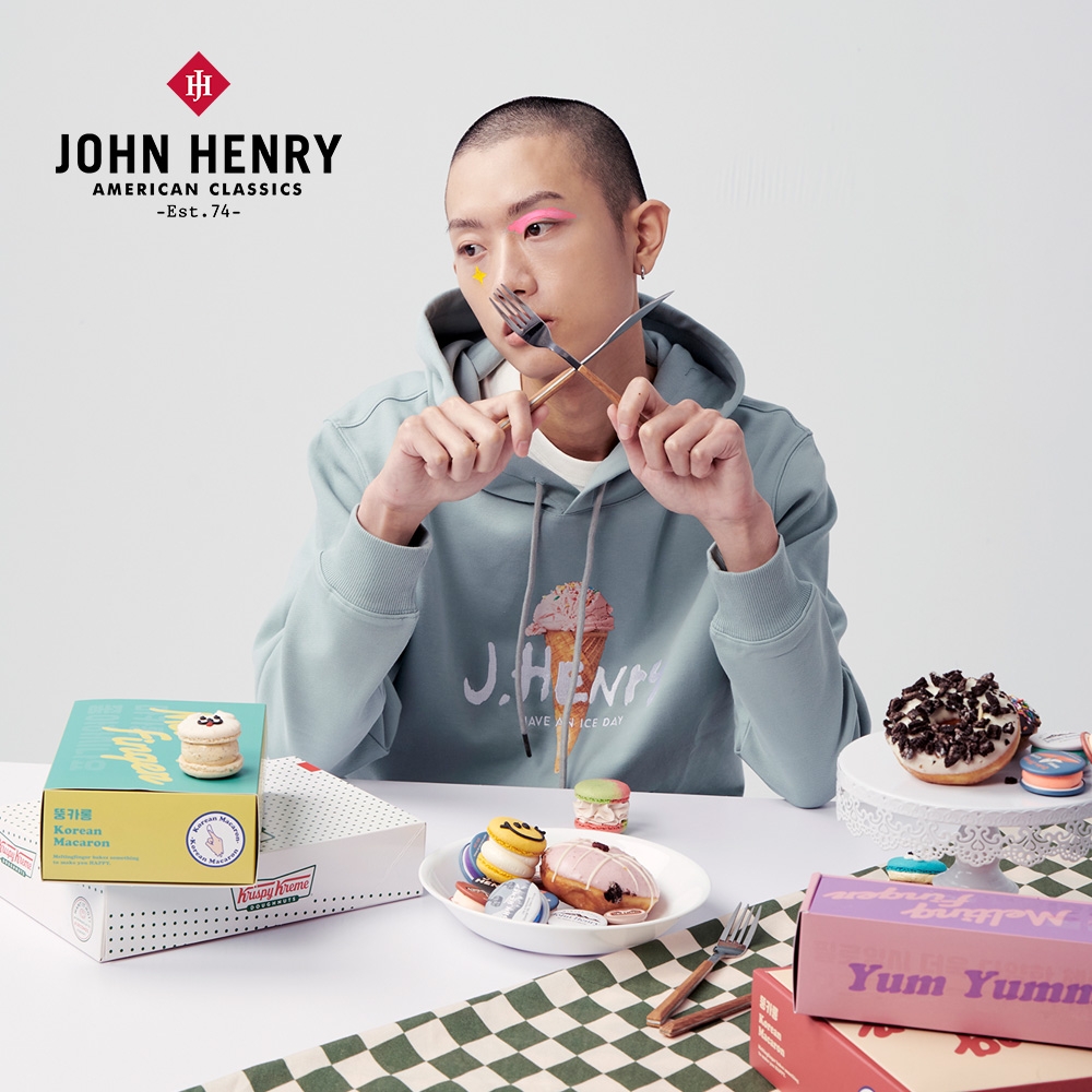 JOHN HENRY 冰淇淋印花帽T