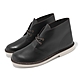 Clarks 休閒鞋 Desert Boot 2 男鞋 黑 白 沙漠靴 皮革 短靴 英倫風 克拉克 26161345 product thumbnail 1