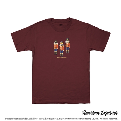 American Explorer 美國探險家 印花T恤(客製商品無法退換) 圓領 美國棉 圖案 T-Shirt 獨家設計款 棉質 短袖 (胡桃鉗)