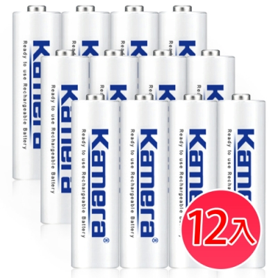 Kamera 低自放充電電池 3號12入 鎳氫電池 2200mAh AA