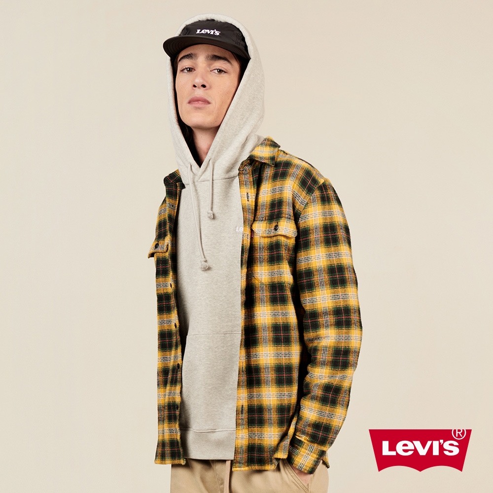 Levis 男款 工裝格紋襯衫 寬鬆休閒版型