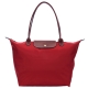 LONGCHAMP Le pliage 原創系列 長提把摺疊水餃包(L/紅色) product thumbnail 1