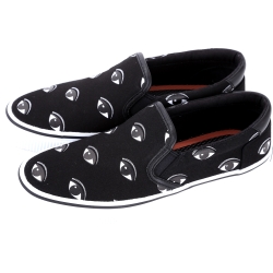 KENZO K-Skate Eye Slip-on 眼睛圖騰休閒便鞋(黑色)