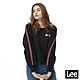 Lee 女款 短版運動風配色Logo長袖圓領大學T/厚T 黑 product thumbnail 1