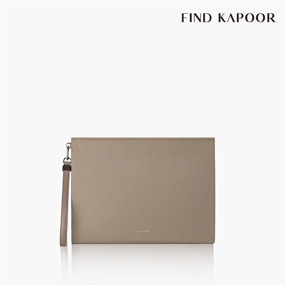 FIND KAPOOR CLUTCH 32 十字壓紋系列手拿包- 可可色