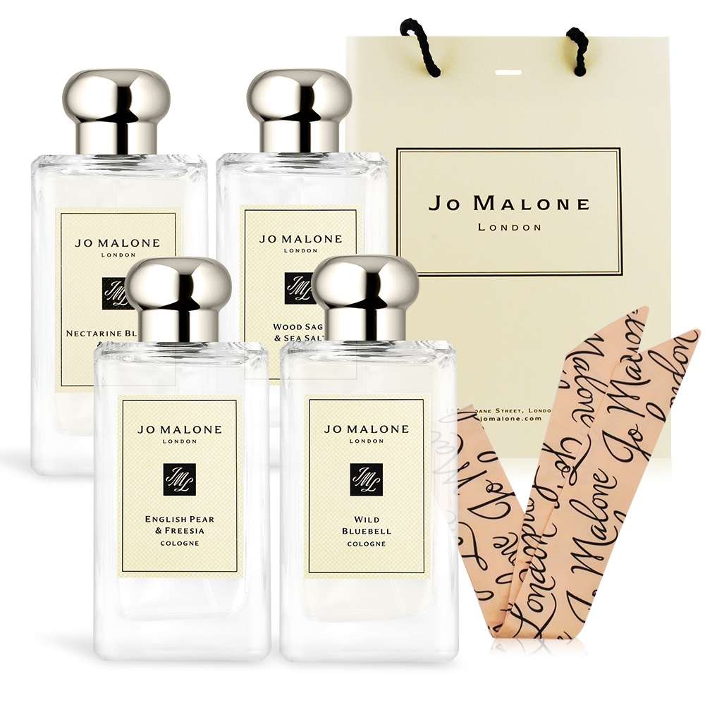 Jo Malone 經典熱銷香水100ml附外盒-多款可選加贈品牌粉嫩絲巾+提袋