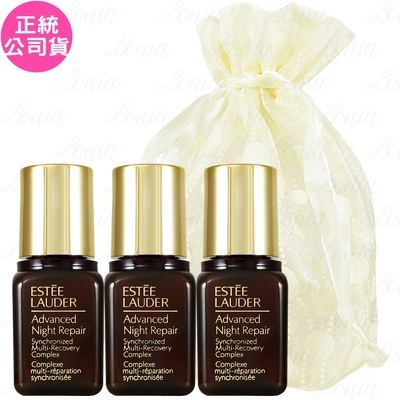 ESTEE LAUDER 雅詩蘭黛 特潤超導全方位修護露(7ml)*3旅行袋組(效期至2025/6-公司貨)