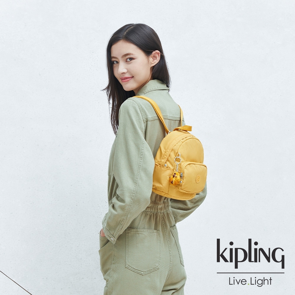 Kipling 橘黃鬱金色輕巧迷你後背包-MINI BACKPACK